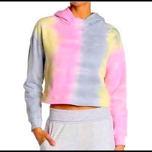 NWT 90 Degree Tie Dye Cropped Hoodie